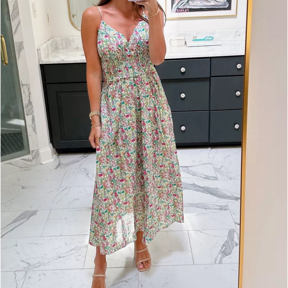 Bright floral sundress
